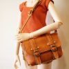 (Sold Out) BJD專用-斜側背包-橘棕：圖片 3