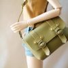 (Sold Out) BJD專用-斜側背包-草綠：圖片 3