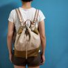 (Sold Out) 1+1束口後背包-米灰墨綠：圖片 2