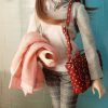 (Sold Out) BJD專用 英式書包 紅水玉
