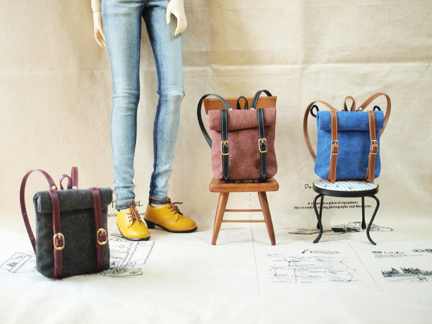 1pinfun handmade bjd mini Backpacks