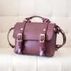 1/3 Messenger Bag-Purple Red