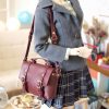 1/3 Messenger Bag-Purple Red：圖片 2