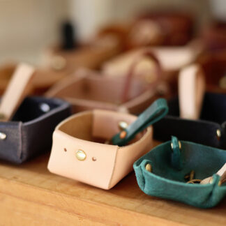 1/3 Leather Key Tray